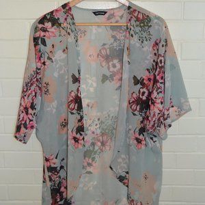 Feitong Floral Kimono Cover Up Small